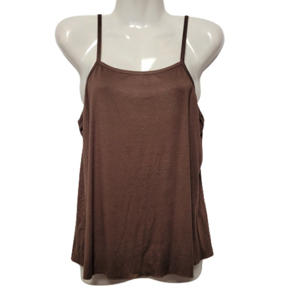 BROWN Tank Top Spaghetti Strap Camisole Top Size L